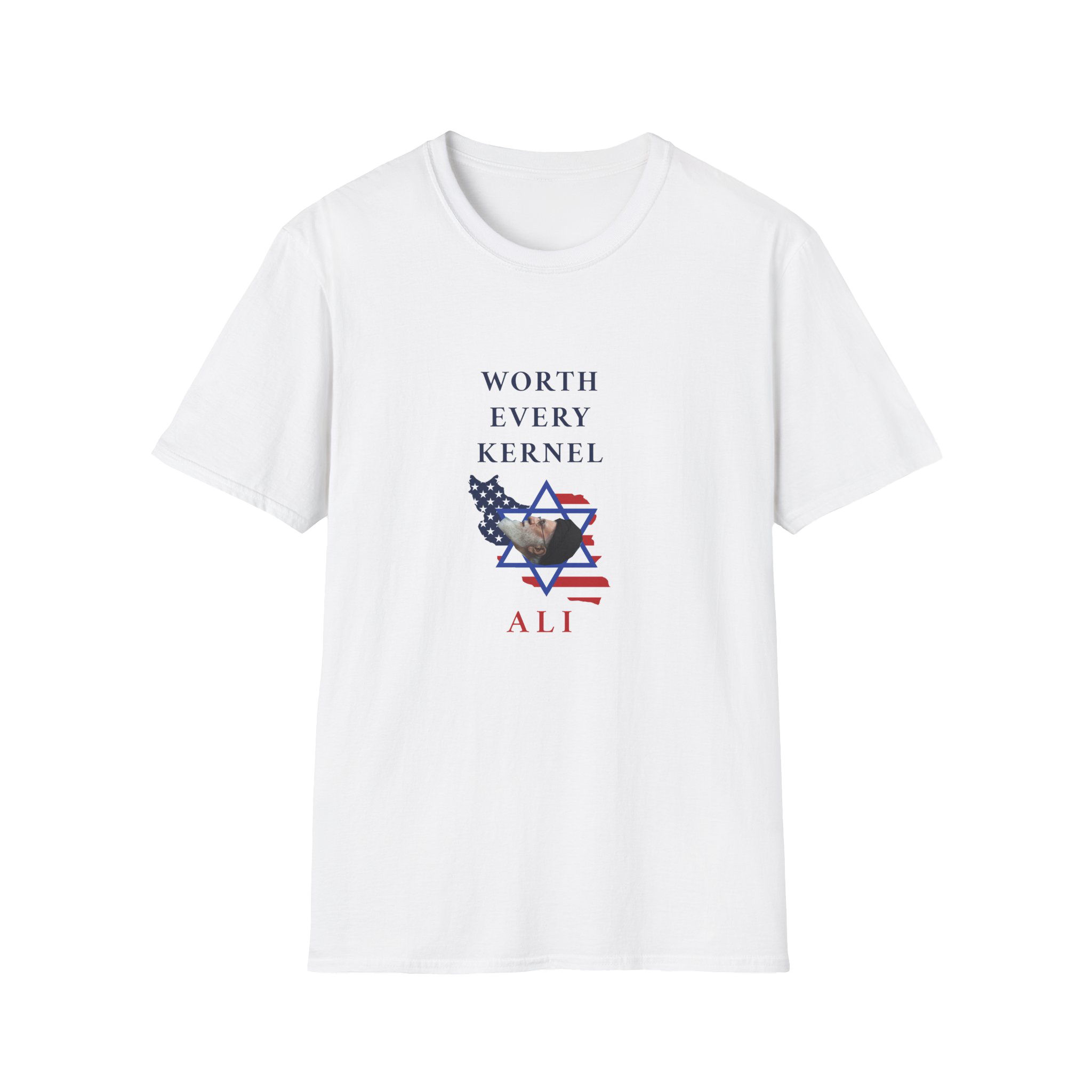 Worth Every Kernel - Ali — T-Shirt mockup